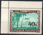 INDONESIE N L40 ** MI 1948 Emission de Vienne Palmiers et Avion