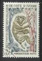 Cte d'Ivoire 1963; Y&T n 212; 1F faune, singe Potto