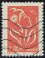 France 2005 Oblitr Used Marianne de Lamouche orange 1 euro Y&T FR 3739 SU