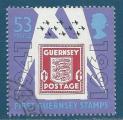 Guernesey N516 Centenaire des premiers timbres de l'Ile 53p oblitr