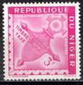 Niger 1962; Y&T n Taxe 25 *; 3F, rose, croix saharienne