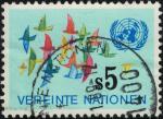Nations Unies 1979 Oblitr Used Oiseaux et Logo ONU Vienne SU