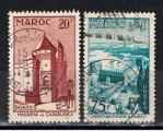 Maroc / 1955-56 / Srie courante / YT n 356 & 361 oblitrs
