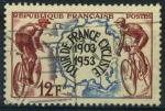 France : n 955 oblitr anne 1953
