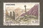 Andorre 1961 Y T n 161 oblitr  Croix gothique de Meritxell 
