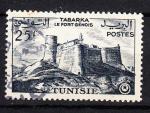 AF47 - 1956 - Yvert n 414 - Tabarka, le fort gnois