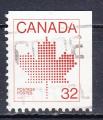 CANADA - 1983 - Feuille rable  -  Yvert 828a oblitr