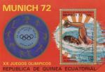 Feuillet Guine Equatoriale Oblitr / 1972 / Y&T N?.Natation - JO Munich 1972.