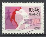 France 2007; Y&T n 4118; 0,54, 18e Championnat de handball fminin