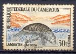 Timbre Rpublique Fdrale du Cameroun  1962 - 64  Obl  N 352  Y&T  Lamantin