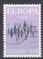 Islande 1972 ; Y&T n 414; 9k Europa, multicolore