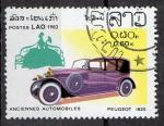 Laos 1982; Y&T n 431; 0,60k, voiture ancienne, Peugeot 1925