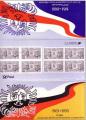 Pochette mixte de 8 timbres : 25me anniv. trait franco-allemand - neuf - 1988 
