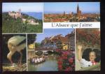 CPM neuve 67 STRASBOURG L'Alsace que j'aime Multi vues