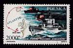 Pologne 1991 - YT 3141 - oblitr - naufrage du Bismarck
