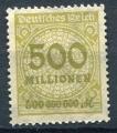 Timbre ALLEMAGNE Empire 1923  Neuf SG   N 305  Y&T