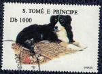 S. Tom et Principe 1995 Oblitr rond Chien Bernese Mountain Bouvier Bernois SU