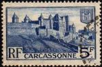 FRANCE - 1938 - Y&T 392 - Remparts de Carcassonne - Oblitr