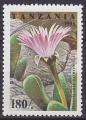 Timbre neuf sans gomme (*) n 1841(Yvert) Tanzanie 1995 - Fleur de cactus