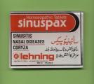 Pakistan Plaque publicitaire Plastique Plastic Sinuspax Homoeopathic Tablets