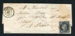 Rare lettre de Nangis pour Provins ( 1850 Seine-et-Marne ) avec un superbe n° 4