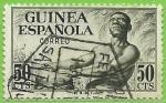 Guinea Espaola 1952.- Tambor. Y&T 334. Scott 322. Michel 277. Edifil 312.