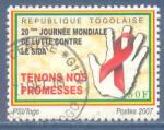 Togo N2054 Lutte contre le SIDA oblitr