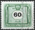 HONGRIE - 1953 - Yt TAXE n 210 - Ob - 50 ans timbre taxe 60 fi vert