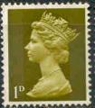 R-U / U-K (G-B) 1968 - Reine/Queen Elisabeth II, machin, 1 D, obl - YT 472 