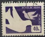 Roumanie 1974 Oblitr Used Oiseaux Colombes Blanches portant une enveloppe SU