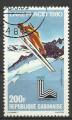 Gabon 1980; Y&T n PA 227; 200F J.O. de Lake Placid, saut  skis