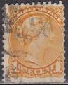 CANADA N° 28a (jaune orange) de 1870 oblitéré 