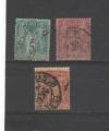 France - Lot de 3 timbres type sage perfors C L