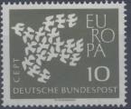 Allemagne fdrale : n 239 x neuf avec trace de charnire anne 1961