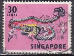 SINGAPOUR N 88 de 1968 oblitr 