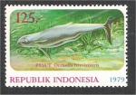 Indonesia - Scott 1065 mint   dolphin / dauphin