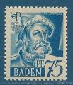 Allemagne occupation franaise Bade N11 Baldung Grien 75p neuf**