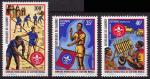 Srie de 3 TP PA neufs ** n 160/162(Yvert) Dahomey 1972 - Scoutisme