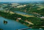 Teuillet (81) - Vue gnrale, retenue barrage de Rassisse & chteau de Grandval
