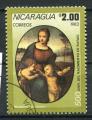 Timbre du NICARAGUA 1983  Obl  N 1293  Y&T  Arts Peinture