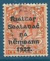 Irlande N4b 2p oblitr - surcharge "Gouvernement provisoire irlandais - 1922"