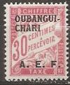 oubangui - taxe n 5  neuf* - 1928 (pliure)