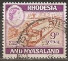 rhodesie-nyassaland - n 25A  obliter - 1959/62