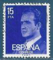 Espagne n2060 Juan Carlos 1er 15p violet-bleu oblitr
