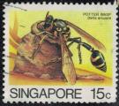 Singapour 1988 Oblitr Used Insecte Delta Arcuata SU