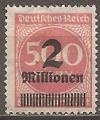 allemagne (empire) - n 283  neuf/ch - 1923