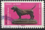 France 2018 rond Chiens oeuvres en volume Art Europe Basset Anglais Y&T 1523 SU