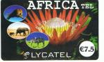TELECARTE LYCATEL AFRICA 7.5  DOS GRIS