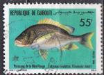 DJIBOUTI N 624 de 1986 avec oblitration postale