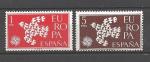 Europa 1961 Espagne Yvert 1044 et 1045 neuf ** MNH